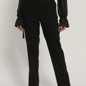 NA-KD Suit Pants With Lace Detail