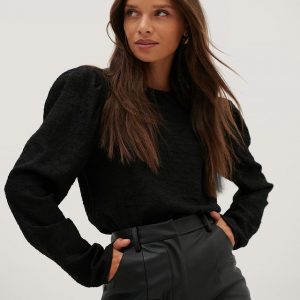 Jildrae x NA-KD Puff Shoulder Structured Top